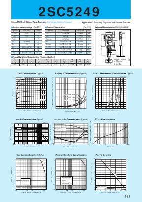 2SC5249 Datasheet PDF Sanken Electric co.,ltd.
