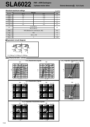 SLA6022 Datasheet PDF Sanken Electric co.,ltd.