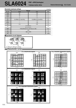 SLA6024 Datasheet PDF Sanken Electric co.,ltd.