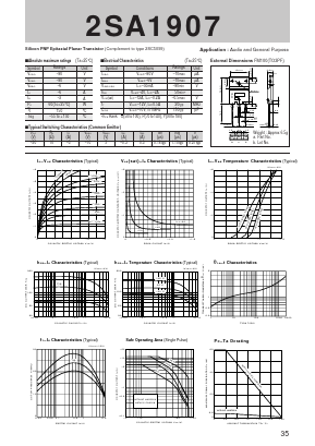 2SA1907 Datasheet PDF Sanken Electric co.,ltd.