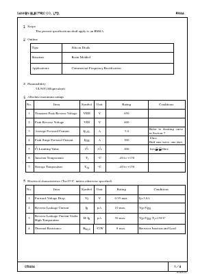 RM4A Datasheet PDF Sanken Electric co.,ltd.