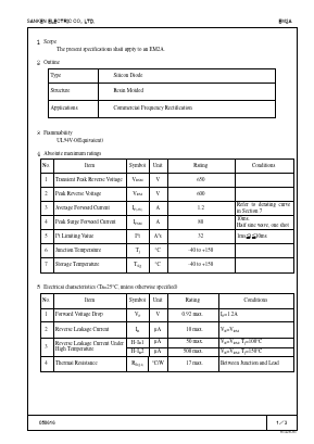 EM2A Datasheet PDF Sanken Electric co.,ltd.