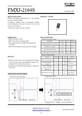 FMXJ-2164S Datasheet PDF Sanken Electric co.,ltd.