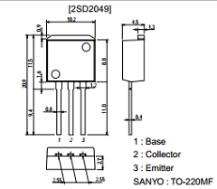 2SD2049 Datasheet PDF SANYO -> Panasonic