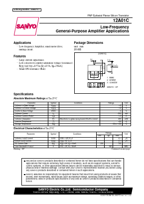 12A01C Datasheet PDF SANYO -> Panasonic