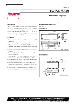 LC74760M Datasheet PDF SANYO -> Panasonic