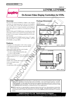 LC74780 Datasheet PDF SANYO -> Panasonic