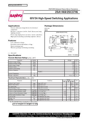 A1469 Datasheet PDF SANYO -> Panasonic