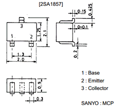 A1857 Datasheet PDF SANYO -> Panasonic