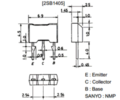 2SB1405 Datasheet PDF SANYO -> Panasonic