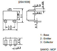 A1838 Datasheet PDF SANYO -> Panasonic
