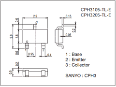 CPH3105-TL-E Datasheet PDF SANYO -> Panasonic