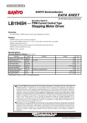 LB1945H Datasheet PDF SANYO -> Panasonic