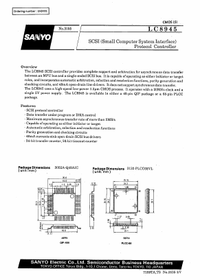 LC8945 Datasheet PDF SANYO -> Panasonic