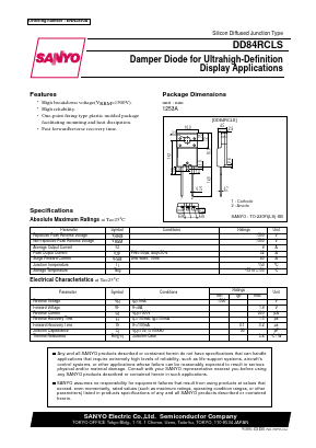 DD84RCLS Datasheet PDF SANYO -> Panasonic