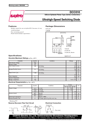 DCC010-E Datasheet PDF SANYO -> Panasonic