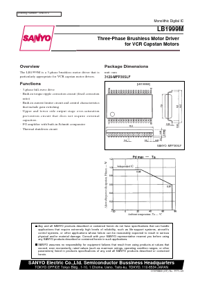 LB1999M Datasheet PDF SANYO -> Panasonic