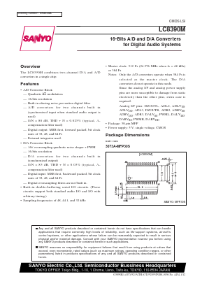 LC8390M Datasheet PDF SANYO -> Panasonic