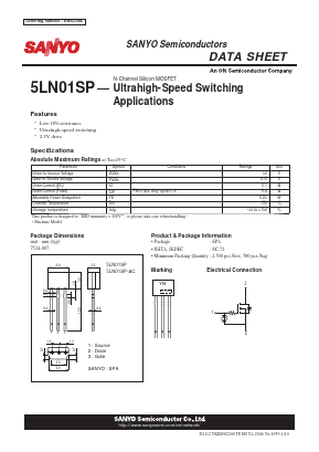 5LN01SP-AC Datasheet PDF SANYO -> Panasonic