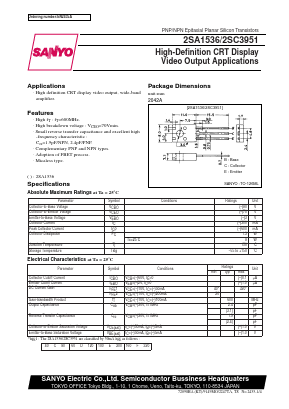 2SC3951 Datasheet PDF SANYO -> Panasonic