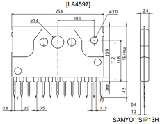 LA4597 Datasheet PDF SANYO -> Panasonic