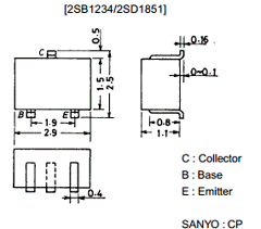2SD1851 Datasheet PDF SANYO -> Panasonic