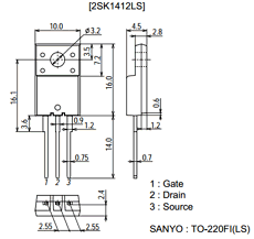 2SK1412LS Datasheet PDF SANYO -> Panasonic