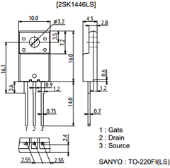 2SK1446LS Datasheet PDF SANYO -> Panasonic