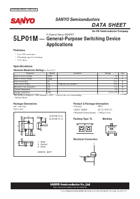5LP01M Datasheet PDF SANYO -> Panasonic