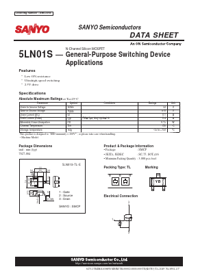 5LN01S-TL-E Datasheet PDF SANYO -> Panasonic