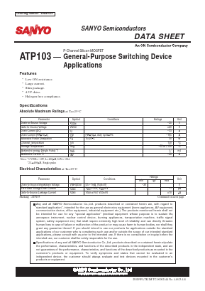 ATP103 Datasheet PDF SANYO -> Panasonic