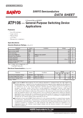 ATP106 Datasheet PDF SANYO -> Panasonic