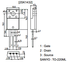 2SK1432 Datasheet PDF SANYO -> Panasonic