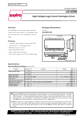 LB1205M Datasheet PDF SANYO -> Panasonic