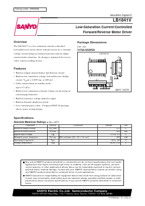 LB1841V Datasheet PDF SANYO -> Panasonic