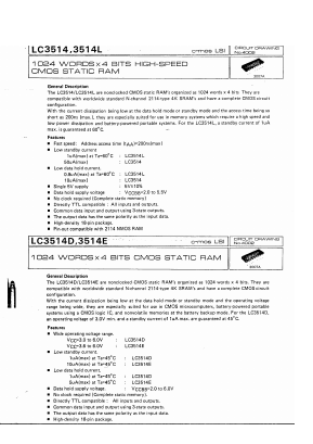 LC3514D Datasheet PDF SANYO -> Panasonic