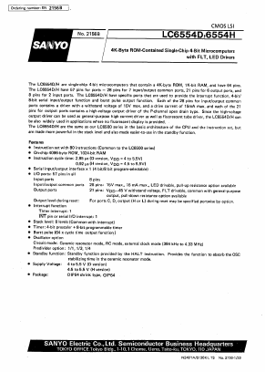 LC6554 Datasheet PDF SANYO -> Panasonic