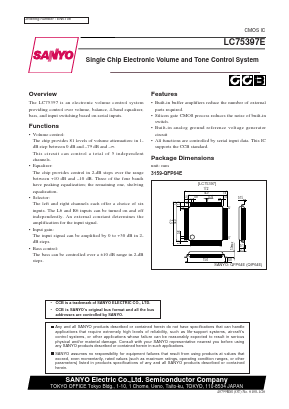 LC75397E Datasheet PDF SANYO -> Panasonic