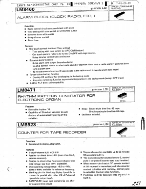 LM8523 Datasheet PDF SANYO -> Panasonic