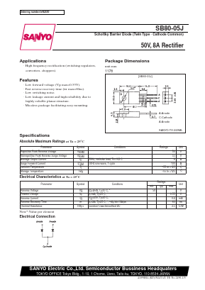 SB80-05 Datasheet PDF SANYO -> Panasonic