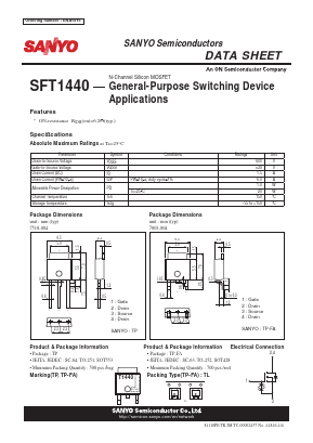 T1440 Datasheet PDF SANYO -> Panasonic