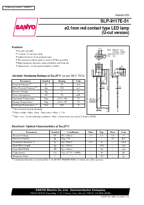 SLP-9117E-51 Datasheet PDF SANYO -> Panasonic