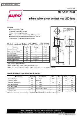 SLP-3131C-81 Datasheet PDF SANYO -> Panasonic