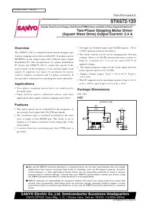STK672-120 Datasheet PDF SANYO -> Panasonic