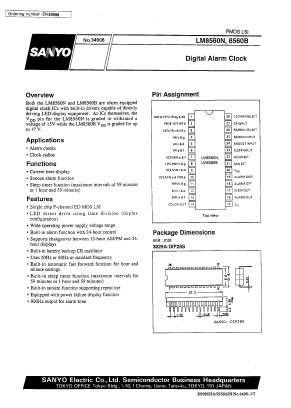 LM8560B Datasheet PDF SANYO -> Panasonic