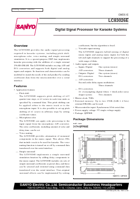 LC83026E Datasheet PDF SANYO -> Panasonic