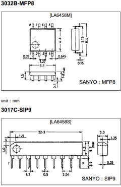 LA6358M Datasheet PDF SANYO -> Panasonic