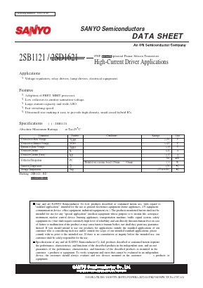 2SB1121 Datasheet PDF SANYO -> Panasonic