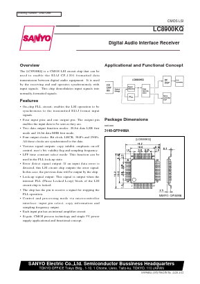 LC8900KQ Datasheet PDF SANYO -> Panasonic