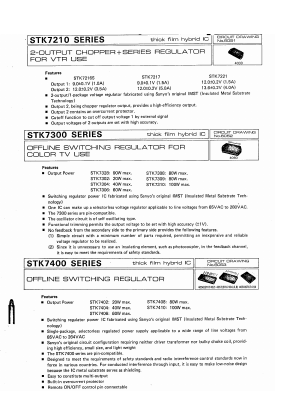 STK7402 Datasheet PDF SANYO -> Panasonic